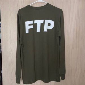 Ftp Olive Logo Long Sleeve Tee